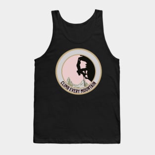 Woman Climbing Mountain Tank Top